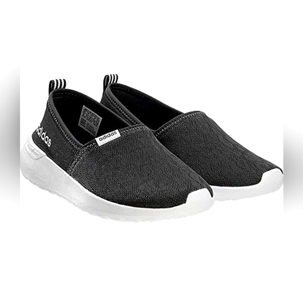 Adidas Cf Lite Racer Black/White Running Shoes (AC8475); women's size 9